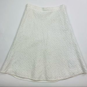 Escada Chalk Textured A Line Skirt Sz 36 US 6